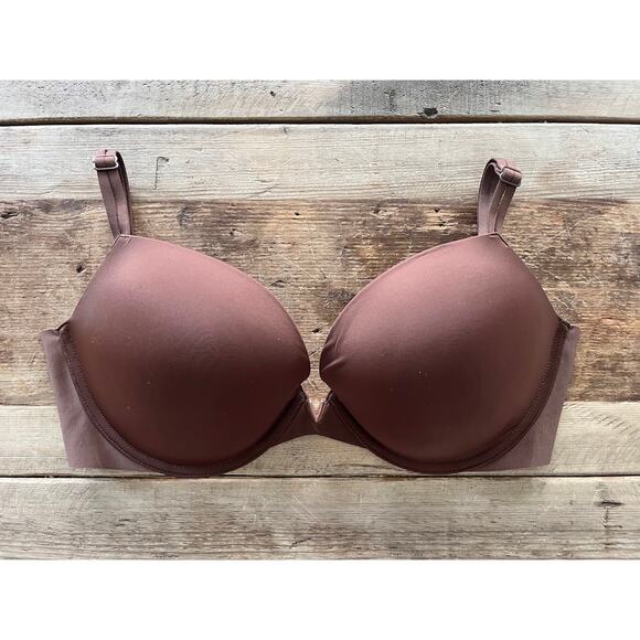 Victoria's Secret Mousse Brown 32DDD Dream Angels Push Up Bra VS - Picture 1 of 2